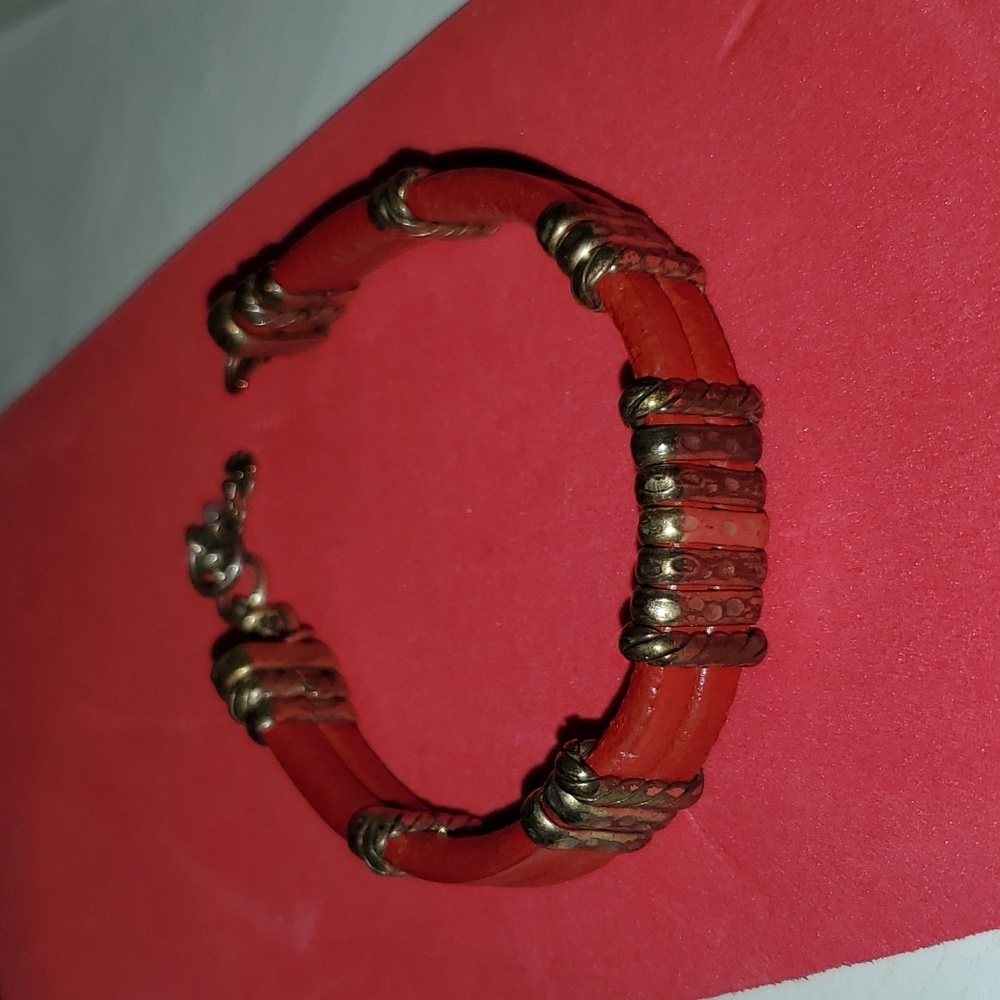 Lucky Band Brass Leather